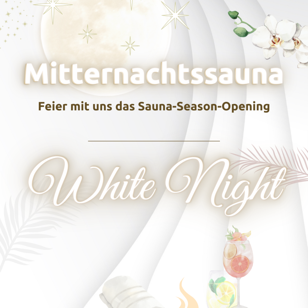 Mitternachtssauna white night